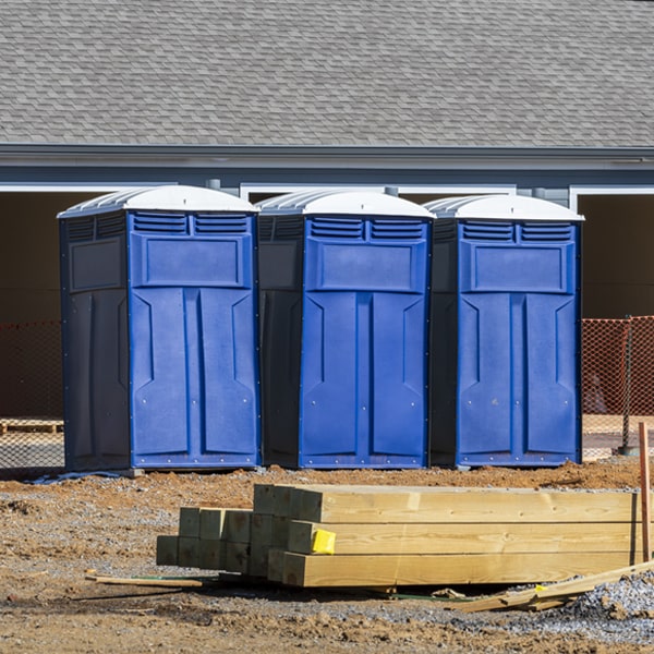 are there any restrictions on where i can place the porta potties during my rental period in De Witt IL